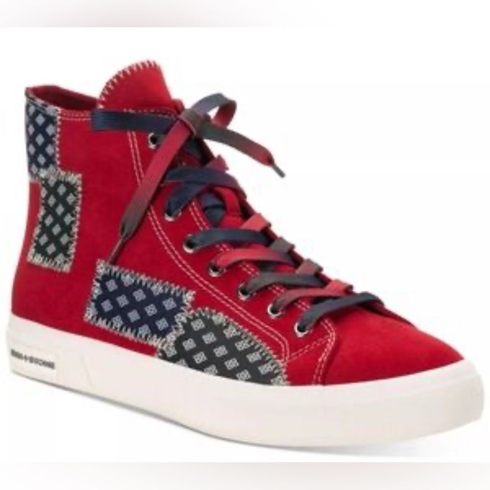 Sun + Stone Mesa Patchwork High Top Sneakers Size 10